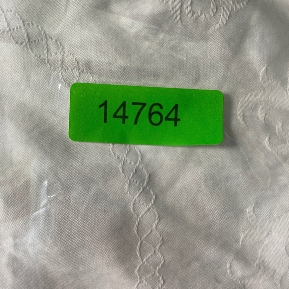 Geoffrey Beene Blue/Silver/Gray Angled Plaid 100%‎ Silk Narrow Tie - Picture 5 of 5